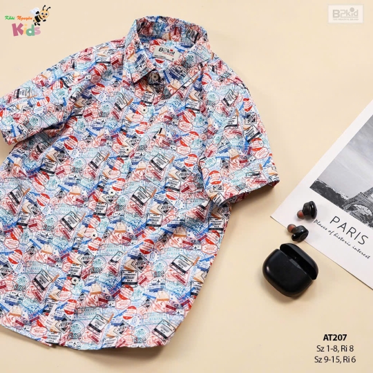 XƯỞNG MAY - CHÀO LÔ ÁO SƠ MI HOẠ TIẾT B2KIDS