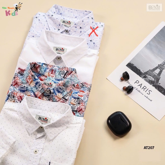 XƯỞNG MAY - CHÀO LÔ ÁO SƠ MI HOẠ TIẾT B2KIDS