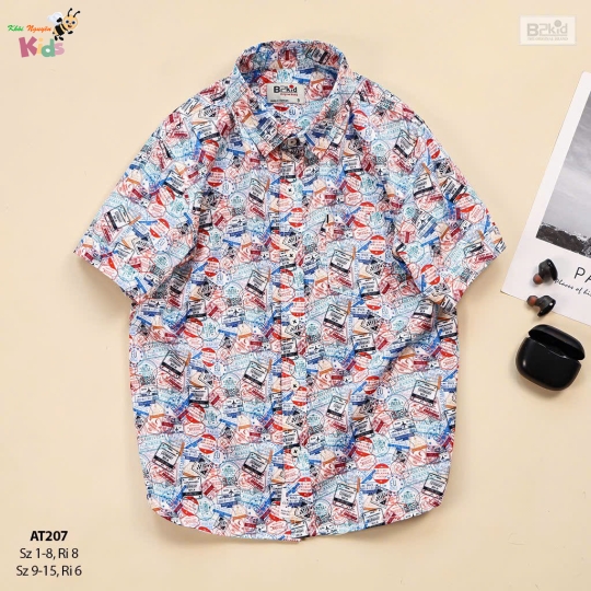XƯỞNG MAY - CHÀO LÔ ÁO SƠ MI HOẠ TIẾT B2KIDS