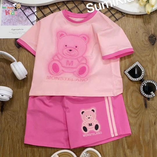 XƯỞNG MAY - CHÀO LÔ BỘ GÁI SUMIKIDS MÃ 63 DẬP NỔI IN LOANG