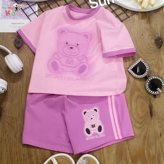 XƯỞNG MAY - CHÀO LÔ BỘ GÁI SUMIKIDS MÃ 63 DẬP NỔI IN LOANG