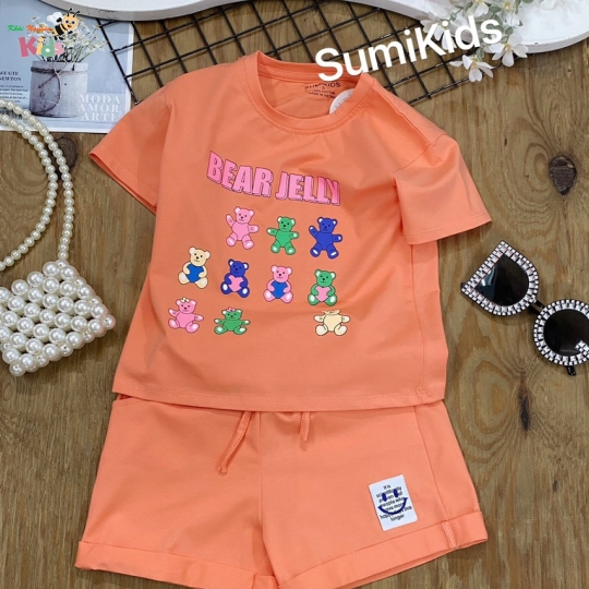 XƯỞNG MAY SUMIKIDS - CHÀO LÔ SHORT BEAR JELLY