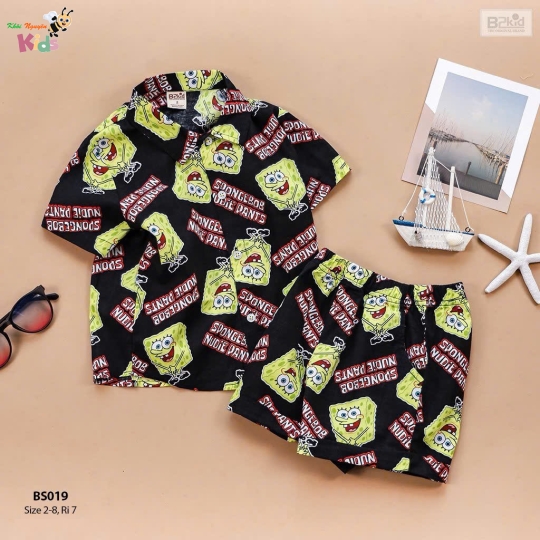 XƯỞNG MAY - BỘ TRAI PIJAMA BS019 B2KIDS
