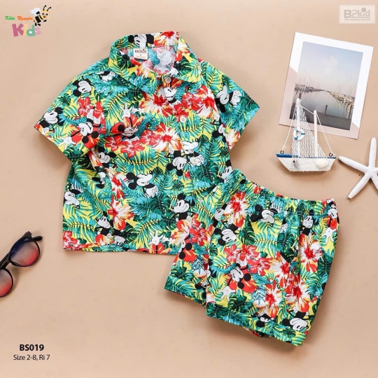 XƯỞNG MAY - BỘ TRAI PIJAMA BS019 B2KIDS