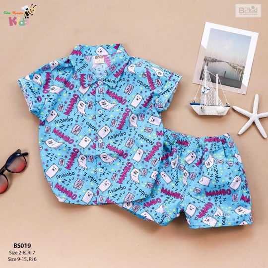XƯỞNG MAY - BỘ TRAI PIJAMA BS019 B2KIDS