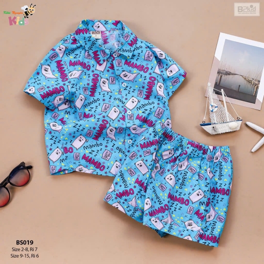 XƯỞNG MAY - BỘ TRAI PIJAMA BS019 B2KIDS