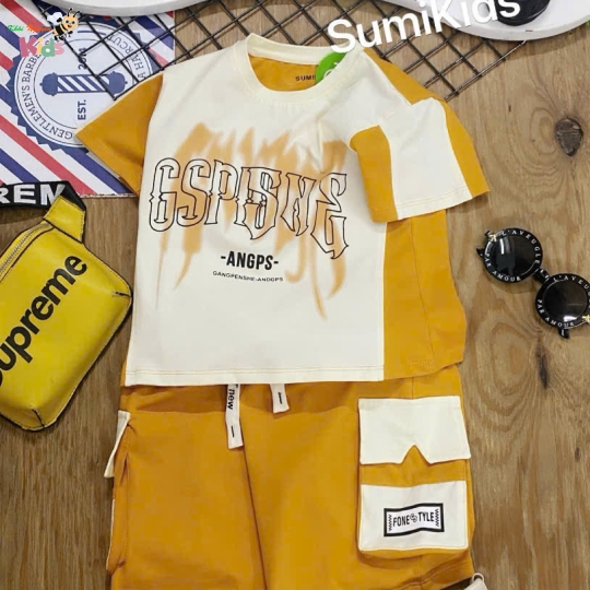 XƯỞNG MAY - CHÀO LÔ BỘ TRAI SUMIKIDS ANGPS