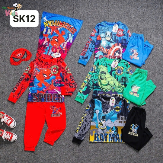 XƯỞNG MAY - CHÀO LÔ BỘ TRAI TAY DÀI HALLOWEEN