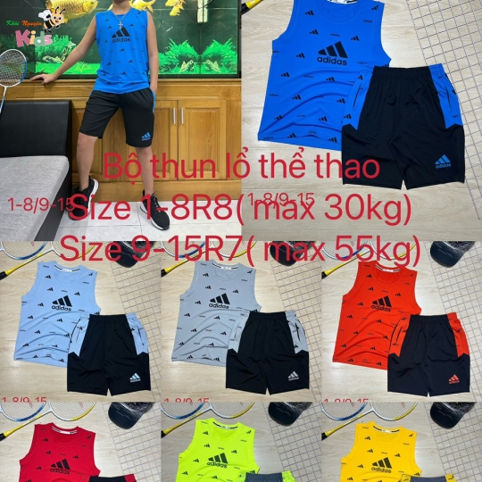 XƯỞNG MAY - BỘ TRAI THỂ THAO "ADIDAS"