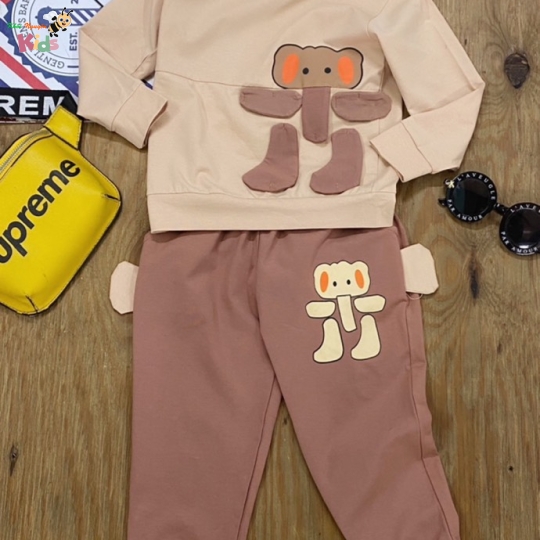 XƯỞNG MAY - BỘ TRAI RONIKIDS CON VOI