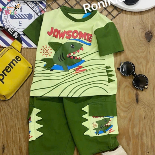 XƯỞNG MAY - CHÀO LÔ BỘ TRAI CÁ MẬP SUMIKIDS