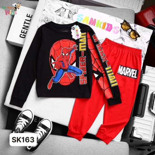 XƯỞNG MAY - CHÀO LÔ TAY DÀI SAMKIDS NHỆN MAREL