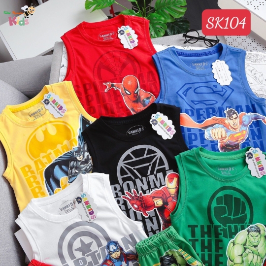 XƯỞNG MAY SAMKIDS - CHÀO LÔ SÁT NÁCH 4C SIÊU ANH HÙNG