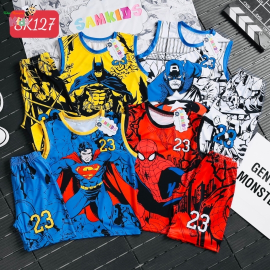 XƯỞNG MAY SAM KIDS - CHÀO LÔ TRAI SÁT NÁCH SIÊU ANH HÙNG
