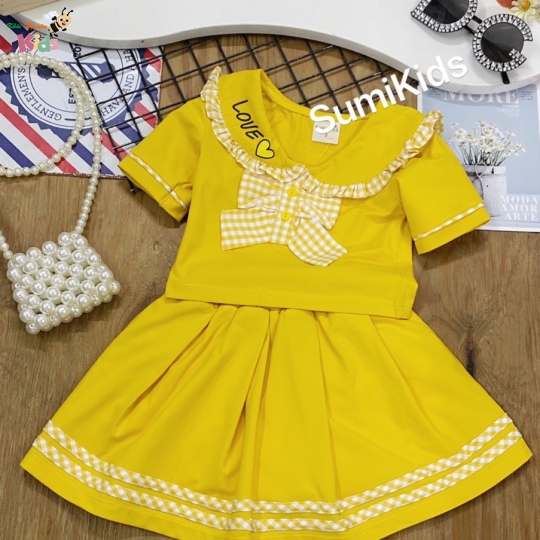 XƯỞNG MAY - CHÀO LÔ SÉT VÁY LOVE SIÊU YÊU