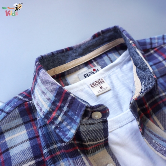 XƯỞNG MAY - CHÀO LÔ SƠ MI TAY DÀI NỈ COTTON CAO CẤP B2KID