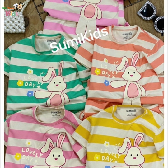 XƯỞNG MAY SUMIKIDS - CHÀO BỘ GÁI SHORT ĐẮP THỎ
