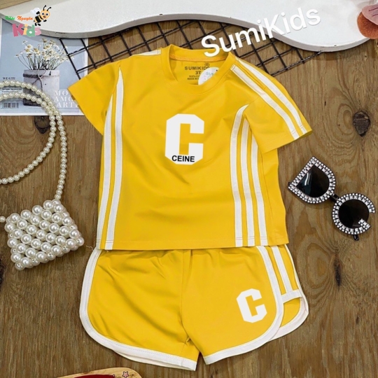 XƯỞNG MAY SUMIKIDS - CHÀO LÔ SHORT GÁI CHỮ C