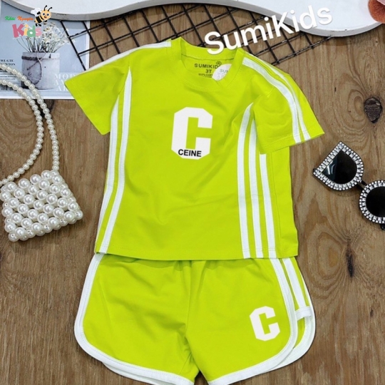 XƯỞNG MAY SUMIKIDS - CHÀO LÔ SHORT GÁI CHỮ C