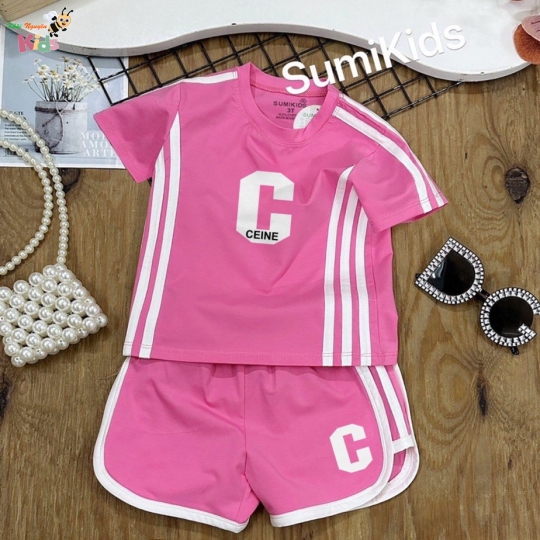 XƯỞNG MAY SUMIKIDS - CHÀO LÔ SHORT GÁI CHỮ C