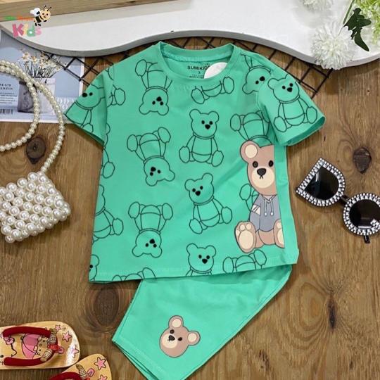 XƯỞNG MAY SUMIKIDS - CHÀO LÔ BỘ GẤU BÉ GÁI