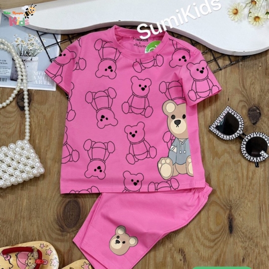 XƯỞNG MAY SUMIKIDS - CHÀO LÔ BỘ GẤU BÉ GÁI