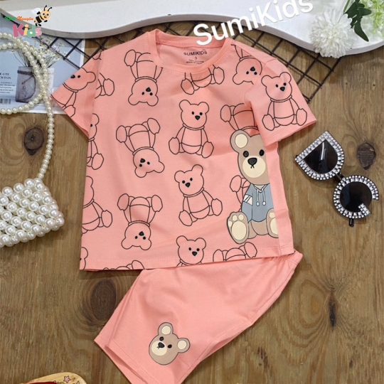 XƯỞNG MAY SUMIKIDS - CHÀO LÔ BỘ GẤU BÉ GÁI