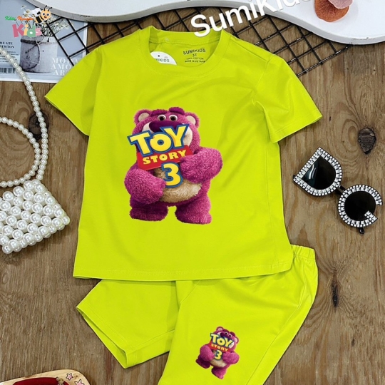 XƯỞNG MAY SUMIKIDS - CHÀO LÔ NGỐ GÁI GẤU HỒNG