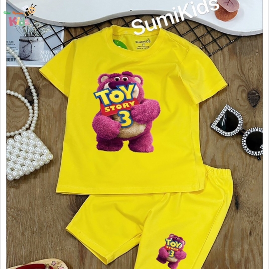 XƯỞNG MAY SUMIKIDS - CHÀO LÔ NGỐ GÁI GẤU HỒNG
