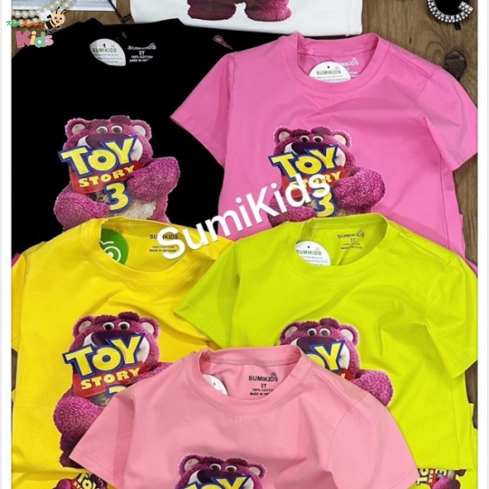 XƯỞNG MAY SUMIKIDS - CHÀO LÔ NGỐ GÁI GẤU HỒNG