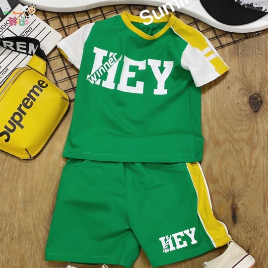 XƯỞNG MAY - CHÀO LÔ BÉ TRAI PHONG CÁCH THỂ THAO "HEY"