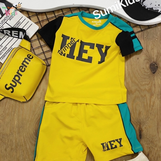 XƯỞNG MAY - CHÀO LÔ BÉ TRAI PHONG CÁCH THỂ THAO "HEY"