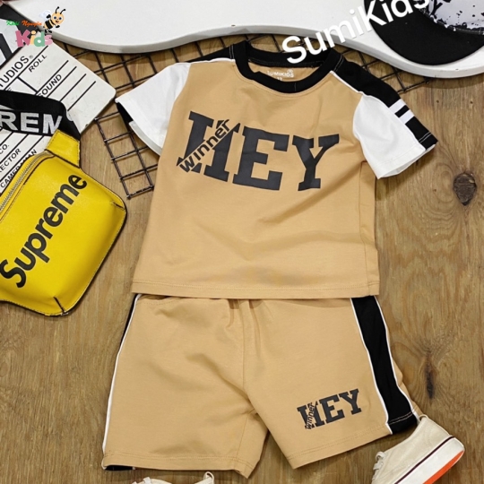 XƯỞNG MAY - CHÀO LÔ BÉ TRAI PHONG CÁCH THỂ THAO "HEY"