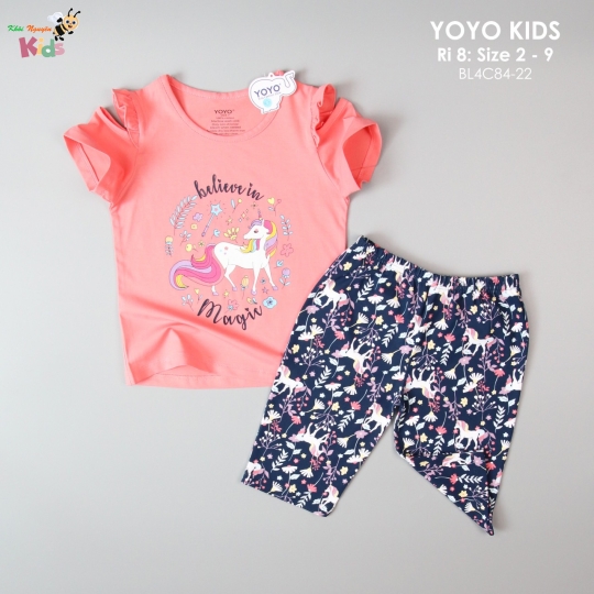 XƯỞNG MAY - CHÀO LÔ BỘ GÁI YOYO "BELIEVE IN MAGIC"