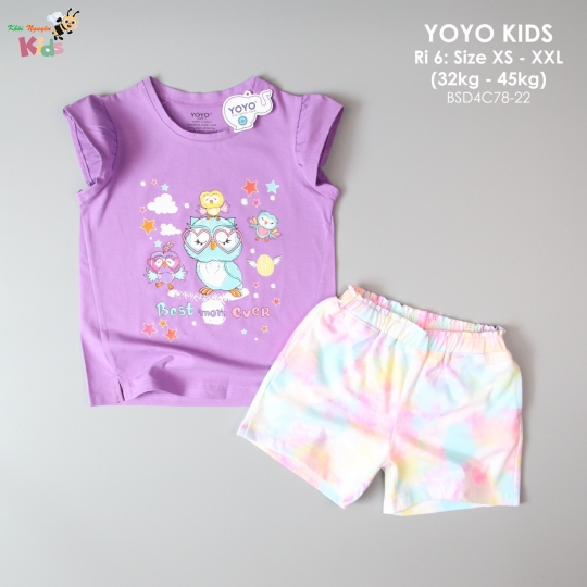 XƯỞNG MAY - CHÀO LÔ GÁI YOYO "BEST MOM EVER"