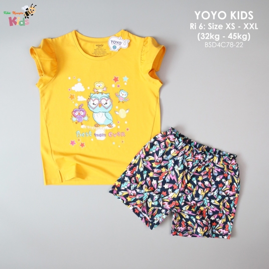 XƯỞNG MAY - CHÀO LÔ GÁI YOYO "BEST MOM EVER"