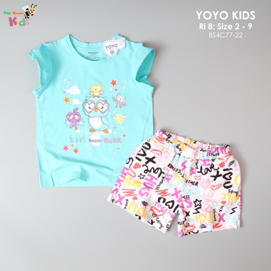 XƯỞNG MAY - CHÀO LÔ GÁI YOYO "BEST MOM EVER"