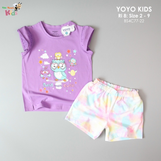 XƯỞNG MAY - CHÀO LÔ GÁI YOYO "BEST MOM EVER"