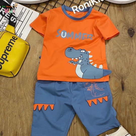 BỘ TRAI CÓ TAY KHỦNG LONG RONI KIDS