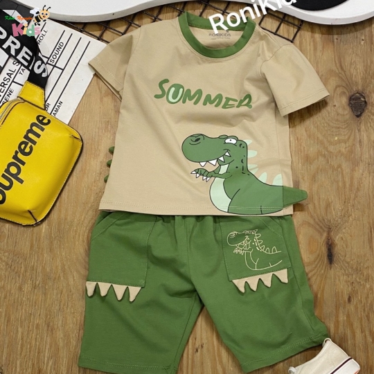 BỘ TRAI CÓ TAY KHỦNG LONG RONI KIDS