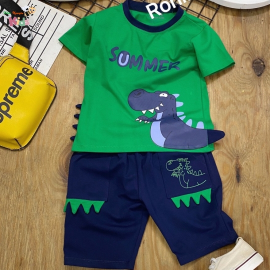BỘ TRAI CÓ TAY KHỦNG LONG RONI KIDS