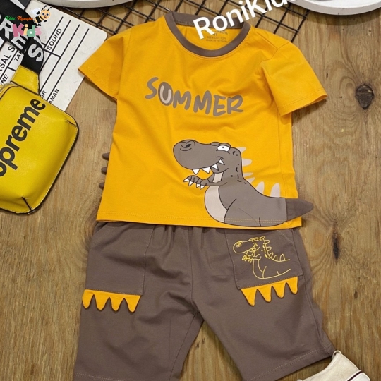 BỘ TRAI CÓ TAY KHỦNG LONG RONI KIDS