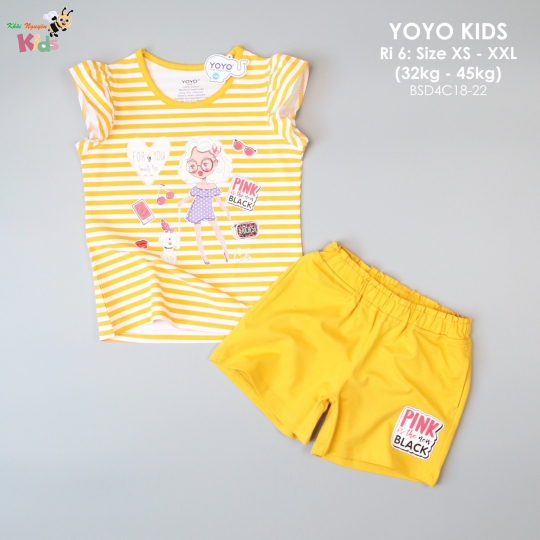 YOYO SHORT BÉ GÁI CHẠY SỌC