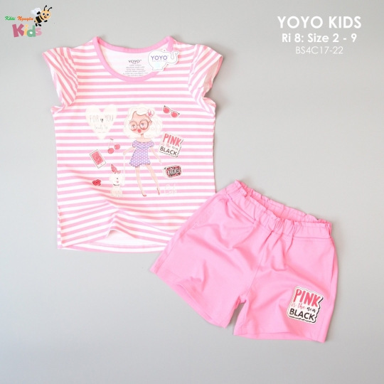 YOYO SHORT BÉ GÁI CHẠY SỌC