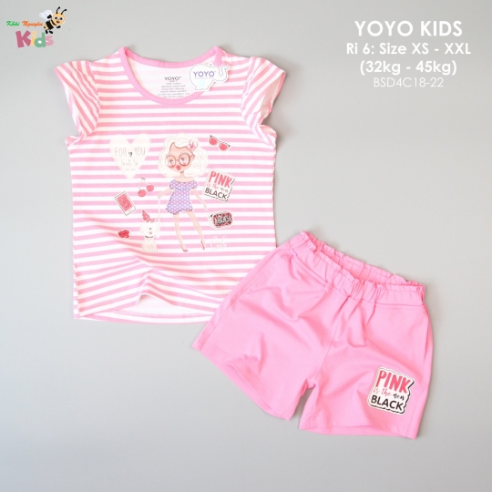 YOYO SHORT BÉ GÁI CHẠY SỌC