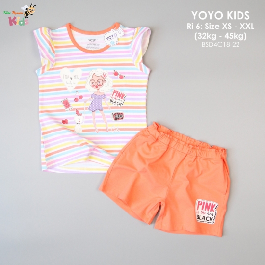 YOYO SHORT BÉ GÁI CHẠY SỌC