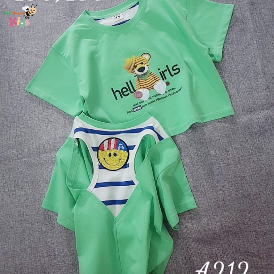 ÁO CROP HELLO LƯNG 3 LỔ HẢNG QUẢNG CHÂU