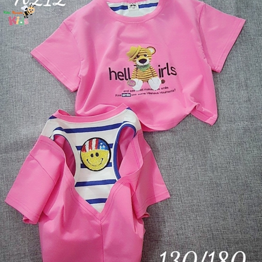 ÁO CROP HELLO LƯNG 3 LỔ HẢNG QUẢNG CHÂU