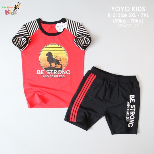 XƯỞNG MAY - BỘ TRAI YOYO BỘ TRAI "LION KING BE STRONG"