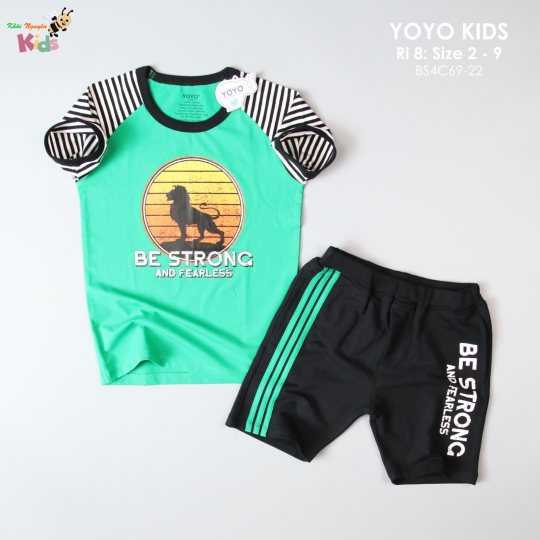 XƯỞNG MAY - BỘ TRAI YOYO BỘ TRAI "LION KING BE STRONG"